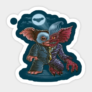 Twofaces mogwai Sticker